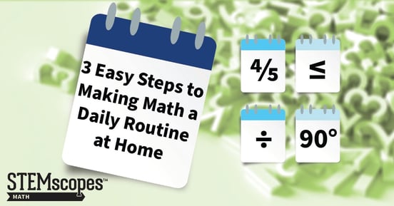 making math a daily routine